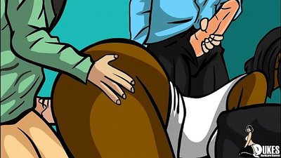 Dupla penetração pornográfica